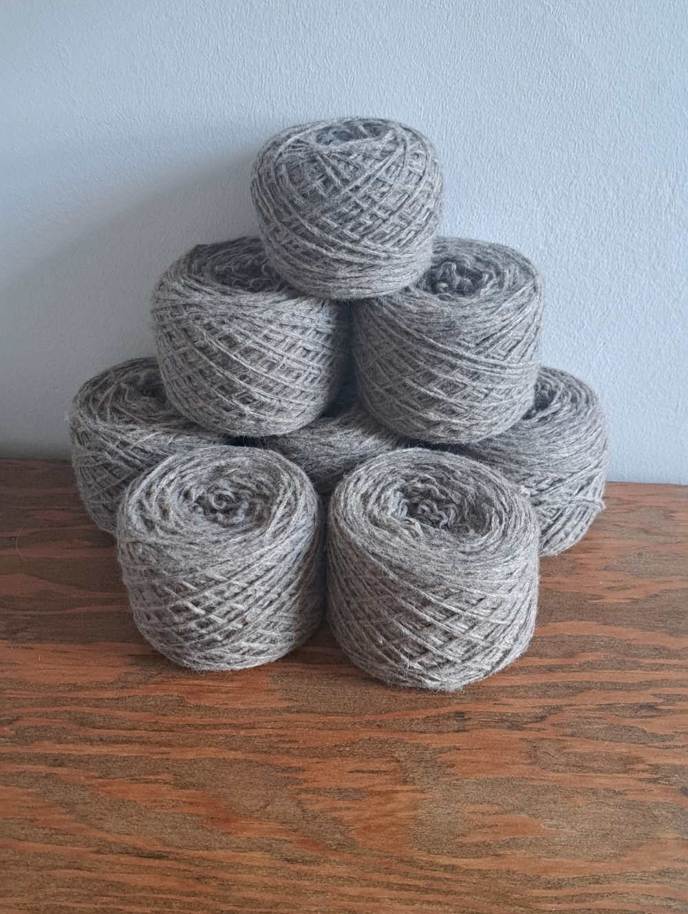 Angora & Lambswool Blend Grey Beige Yarn Lot, 380g
